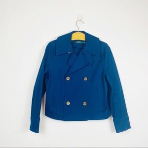 Lauren Ralph Lauren Equestrian Navy Blue Blazer Size 8